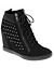 Wide Width Studded Hidden Wedge Sneakers by Lane Bryant