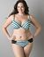 Striped plunge bra with cherry charm by Cacique