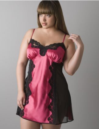 Lace & Satin Chemise from Cacique