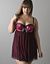 Pointe d'esprit babydoll by Cacique