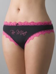 Plus size Be Mine lace up tanga panty by Cacique