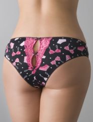 Lingerie print tanga panty by Cacique