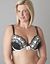 Ribbon slotted plunge bra by Cacique