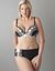 Ribbon slotted plunge bra by Cacique