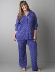 Polka dot 2 piece pajama set by Cacique