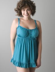 Polka dot cami doll set by Cacique