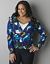 Rhinestone button floral cardigan by Lane Bryant