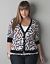 Paintball print 3/4 sleeve cardigan by Lane Bryant