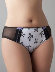 Bow print hipster panty by Cacique