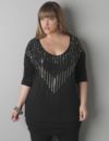Embellished banded tunic by DKNY JEANS