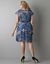 Smocked waist floral dress by DKNY JEANS