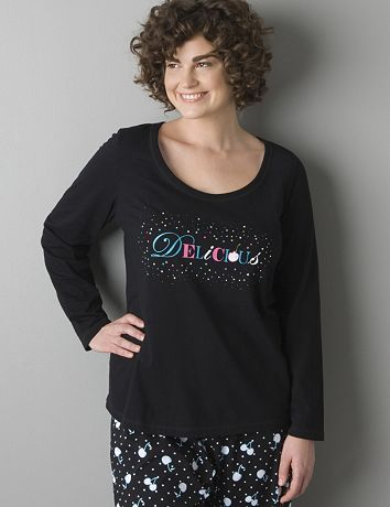 Delicious embellished sleep shirt by Cacique