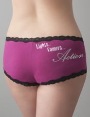 Lights Camera Action boyshort panty by Cacique