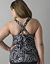 Palm print retro one piece swimsuit by Lane Bryant