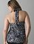 Palm print retro one piece swimsuit by Lane Bryant