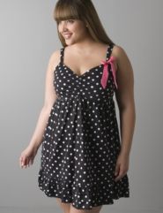 Polka dot chemise by Cacique