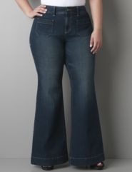 Plus size Denim bell bottom by Lane Bryant