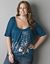 Embellished print band bottom top by Lane Bryant