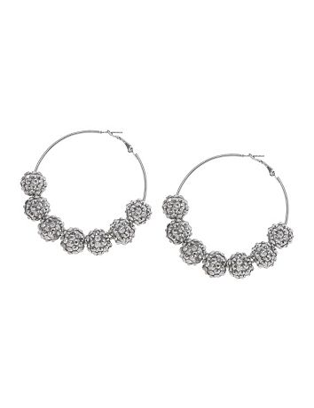 Fireball hoop earrings by Lane Bryant