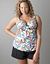 Paisley swim tank with built in Cacique balconette bra