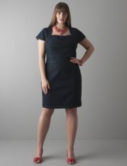 Plus size Refined denim dress by Lane Bryant