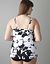 Midnight floral swim tank with built in Cacique plunge bra