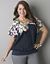 Full figure Floral band bottom blouse by Lane Bryant