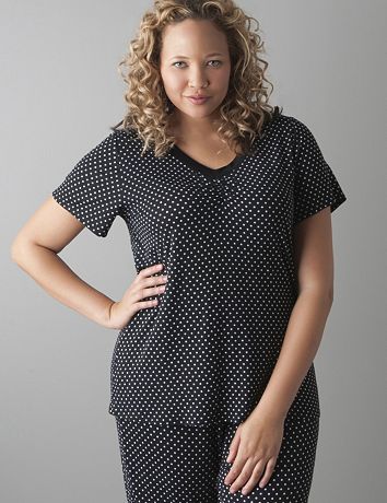 Polka dot sleep top by Cacique