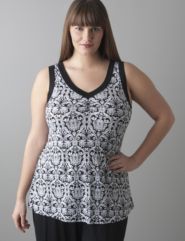 Plus size Tapestry sleep tank by Cacique