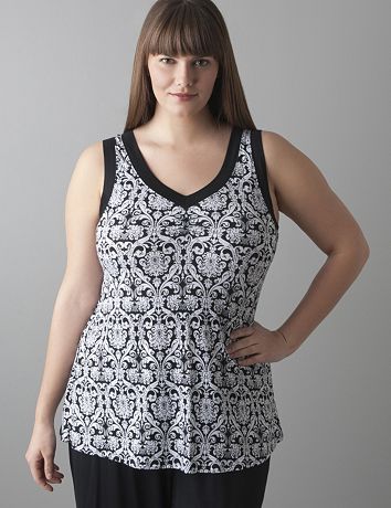 Plus size Tapestry sleep tank by Cacique