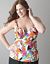 Swirled floral balconette swim tank by Cacique