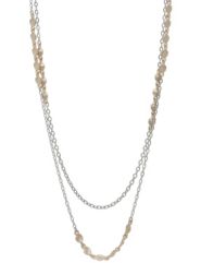 Two tone nested coin necklace