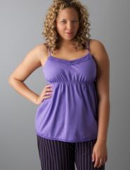 Full figure Ruffled cami by Cacique