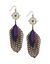 Layered feather earrings by Lane Bryant