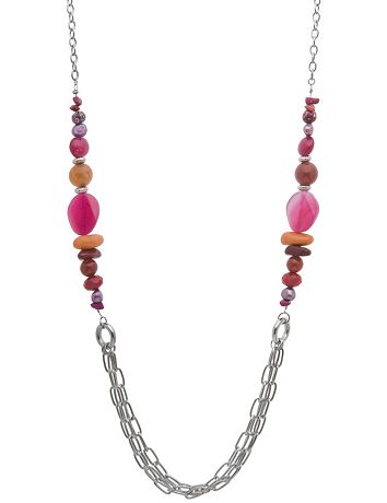 Bead & chain necklace by Lane Bryant