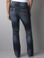 Embellished slim boot jean by Lane Bryant