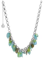 Glass disc chain necklace by Lane Bryant