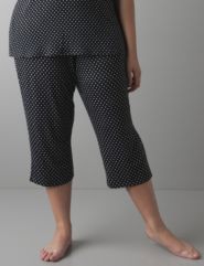 Polka dot cropped sleep pant by Cacique