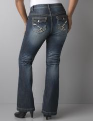 Embellished flare jean by Lane Bryant