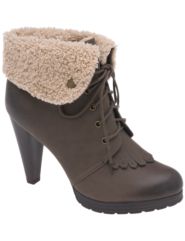 Fleece cuff hiker bootie by Lane Bryant