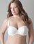 Eyelet lace cotton demi bra