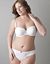 Eyelet lace cotton demi bra