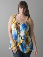 Tie front mum tank by Lane Bryant