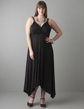 Uneven hem dress by Lane Bryant