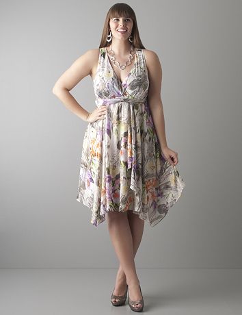 Iris uneven hem dress by Lane Bryant