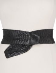 Wide woven belt