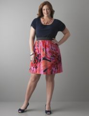Floral skirt twofer dress by Lane Bryant
