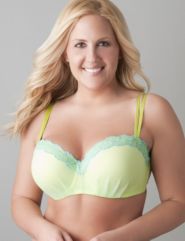 Plus size Mesh embroidered bandeau bra by Cacique