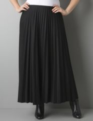 Pleated long skirt by Lane Bryant