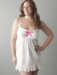 Plus size Eyelet lace babydoll by Cacique